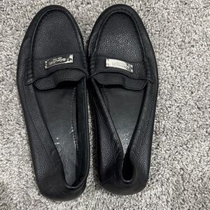 Coach Black Leather Moccasins